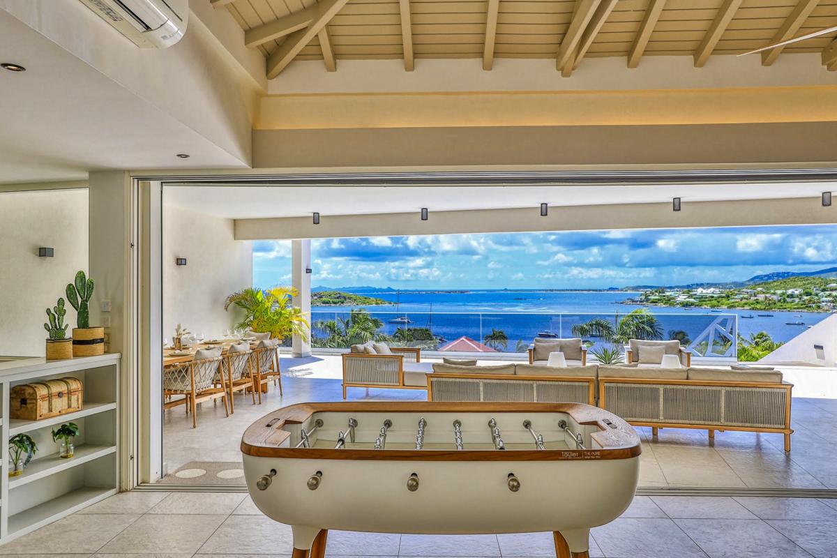 22 Villa à louer piscine vue mer Cul de Sac Saint Martin_baby foot